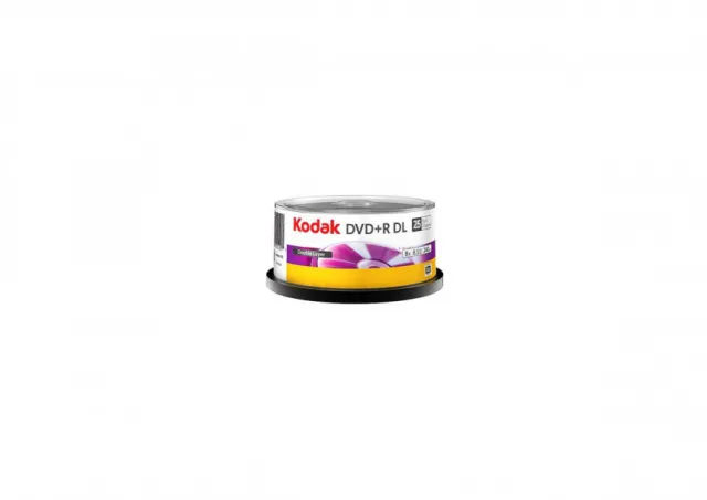 Kodak DVD+R 8.5GB DL 8x, 25 kom na štapu, 6 u kuti