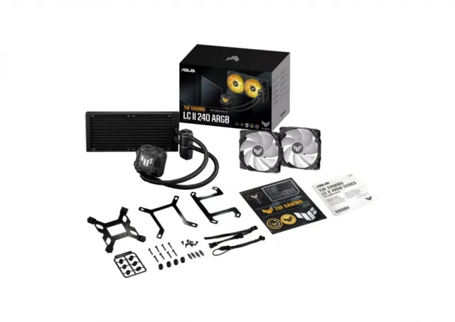 Kuler za PC ASUS TUF GAMING LC II 240 ARGB/vodeno hladenje/crna
