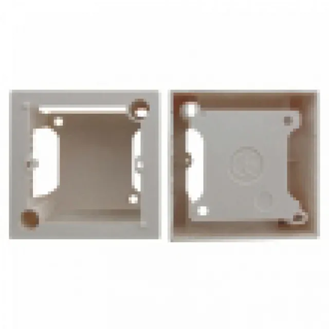Kutija nazidna 80x80x40mm bela / dozna Ø60mm za poklopce po francuskom (2M) i nemačkom standardu (SB-80x80x40)