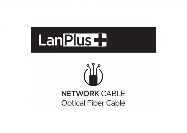 LanPlus Fiber optic cable 2FO 2km Indoor drop cable, G657A1, FRP, LSZH, white