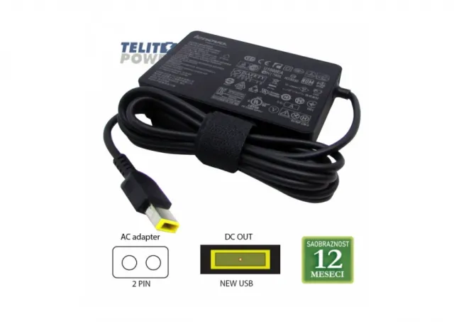 LENOVO 20V-3.25A ( NEW USB ) ADP-65XB A  ( slim ) 65W LAPTOP ADAPTER