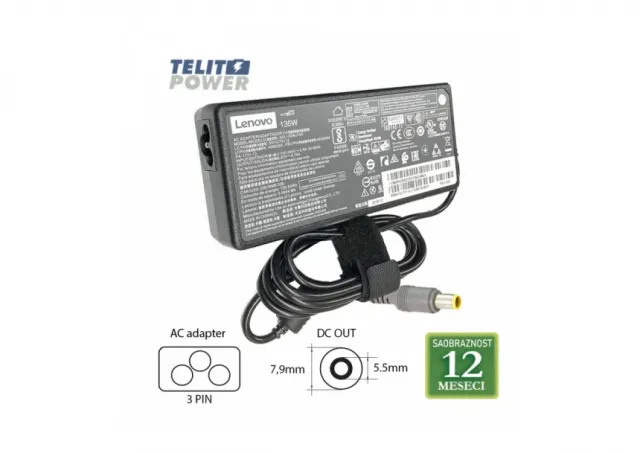 LENOVO 20V-6.75A ( 7.9 * 5.5  ) PA-1131-72 135W LAPTOP ADAPTER