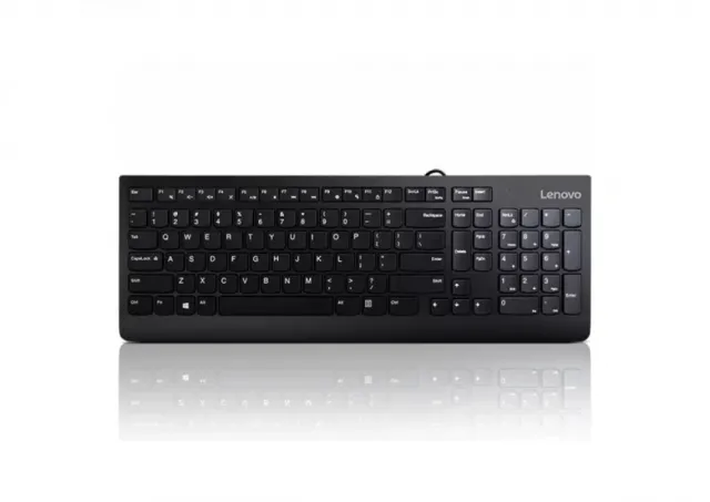 Lenovo 300 USB Keyboard US English 103P Black