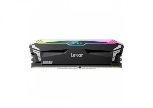 Lexar Ares DDR5 (2X16GB) 7200 CL34 1.4V Memory with heatsink and RGB lighting,Dual pack, Black Color, EAN: 843367132546