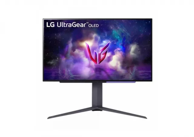 LG 26.5" UltraGear OLED 2560x1440@240Hz, 16:9, 1500000:1, 0.03ms, 275 cd/m2, 178º/178º, HDR10, Free Sync Premium Pro, 2 HDMI 2.1, 1 DP 1.4 , Upstream:1 USB-B 3.2, Downstream:2 USB-A 3.2, VESA 100x100mm, Height, Pivot, Tilt, Swivel, Black, 3yw