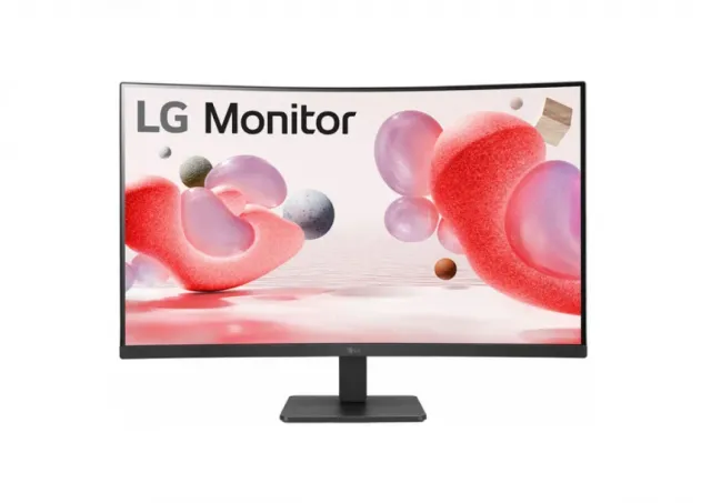 LG 31.5” Curved VA AG FHD 1920x1080@100Hz, 16:9, 3000:1, 5ms, 250 cd/m², 178˚/178˚, AMD FreeSync, 1 D-Sub, 2 HDMI 1.4, 1x3.5mm Audio Out, VESA 100x100mm, Tilt, Black, 3yw