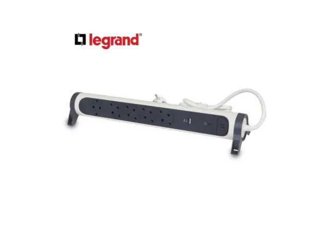 LG 694510 PRODUZNI BLOK SA UPZ 5X2P+E 1XUSB-A 1XUSB-C 1.5M (BELA/T.SIVA)