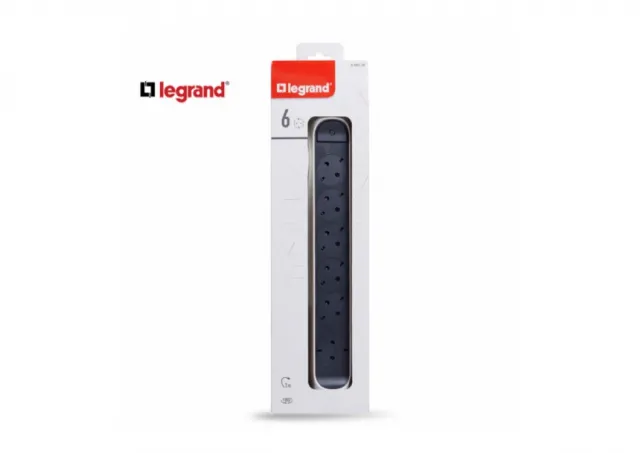 LG 694539 PRODUZNI BLOK 6X2P+E 3M (BELA/T.SIVA)