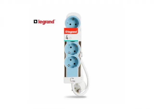 LG 694554 PRODUZNI BLOK 4X2P+E 1.5M (BELA/N.PLAVA)