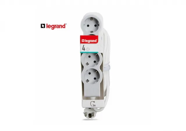 LG 694561 PRODUZNI BLOK 4X2P+E 3M (BELA/S.SIVA)