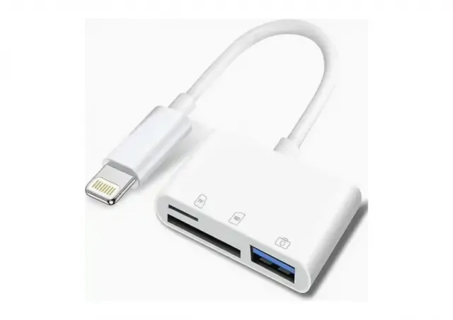 Lightning čitač kartica 1xUSB+1xSD+1xTF