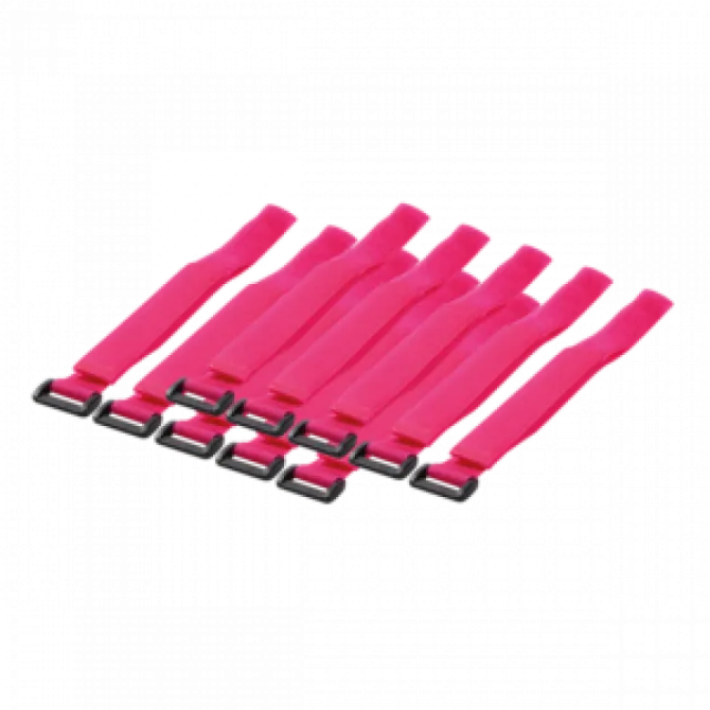 Logilink čičak trakice za vezivanje kablova 500x20mm, 10kom, pink