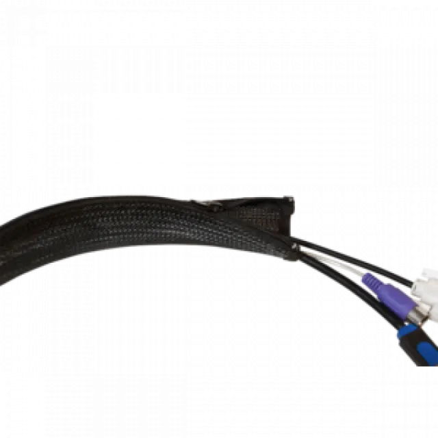 LogiLink  fleksibilna zaštita za kablove sa rajfešlusom 2m x 50mm crna