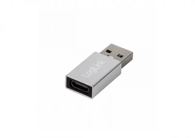 Logilink USB adapter USB-A/M na USB-C/F, srebrni