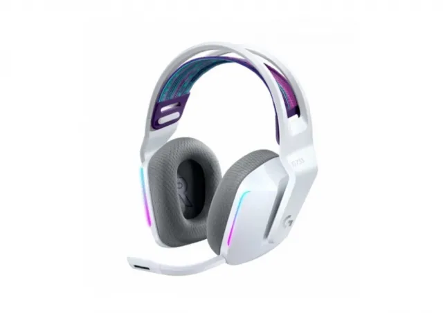 Logitech G733 Lightspeed Wireless RGB Gaming Headset, White