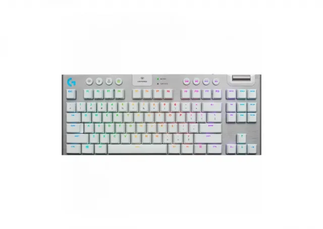 LOGITECH G915 X LIGHTSPEED TKL Wireless Gaming Keyboard - WHITE - US INT'L - 2.4GHZ/BT  - EMEA28i-935 - TACTILE