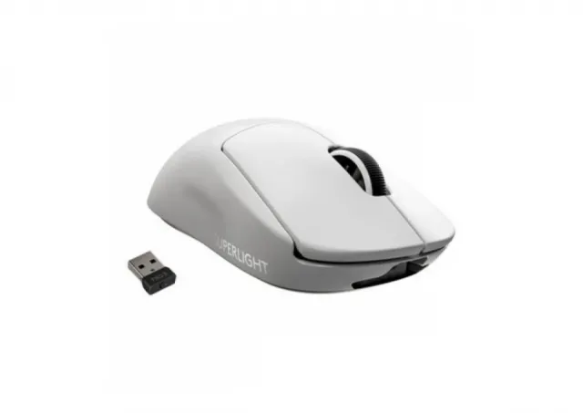 Logitech miš PRO X SUPERLIGHT Wireless Gaming 2,4GHz beli