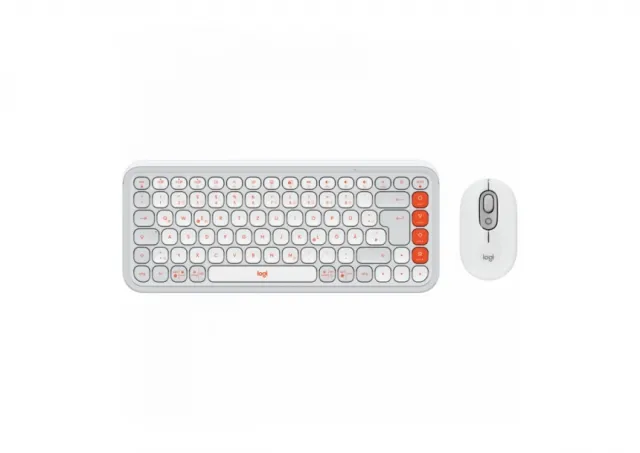 LOGITECH POP ICON COMBO - OFF WHITE - US INT'L - BT  - INTNL-973