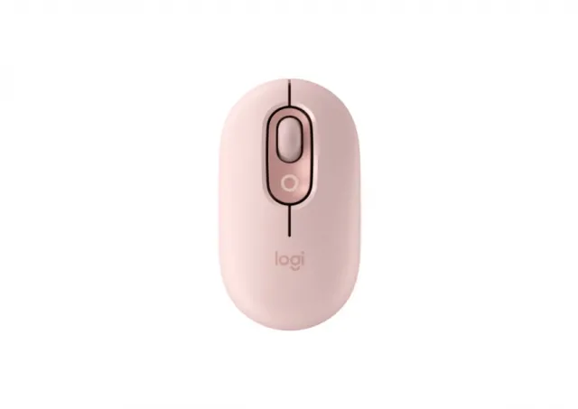 LOGITECH Pop Mouse with Emoji, Rose miš 