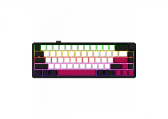 LORGAR KBP70MW, Wireless 65% Mechanical Gaming Keyboard Pro, Black/red, EN layout