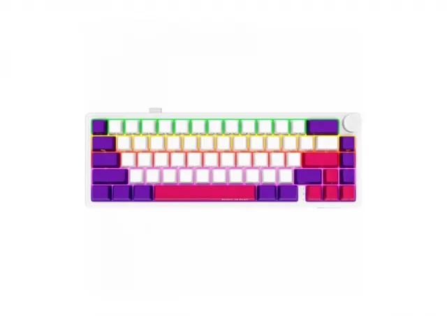 LORGAR KBP70MW, Wireless 65% Mechanical Gaming Keyboard Pro, White, EN layout