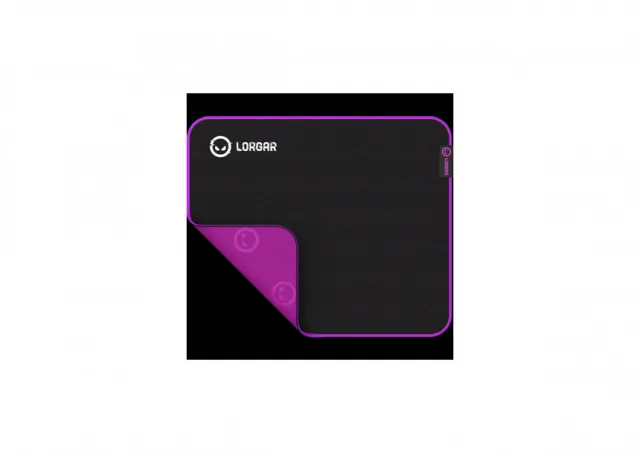 Lorgar Main 313, Gaming mouse pad, High-speed surface, Purple anti-slip rubber base, size: 360mm x 300mm x 3mm, weight 0.195kg