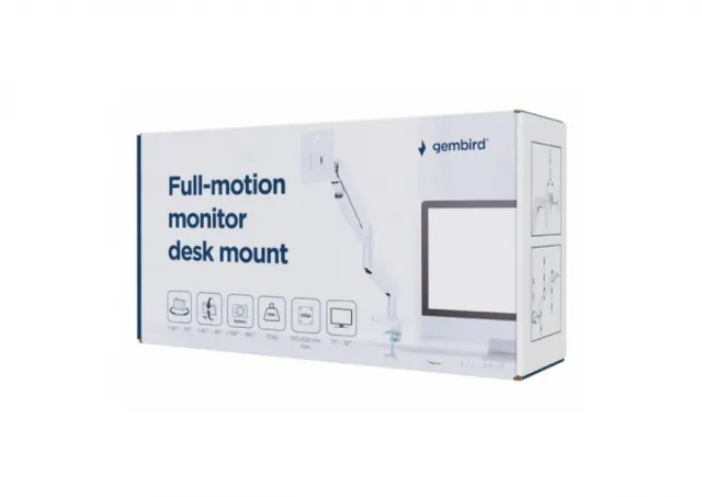 MA-DA1-04-W Gembird podesivi drzac za monitor, tilt, 17-32 max.10kg White