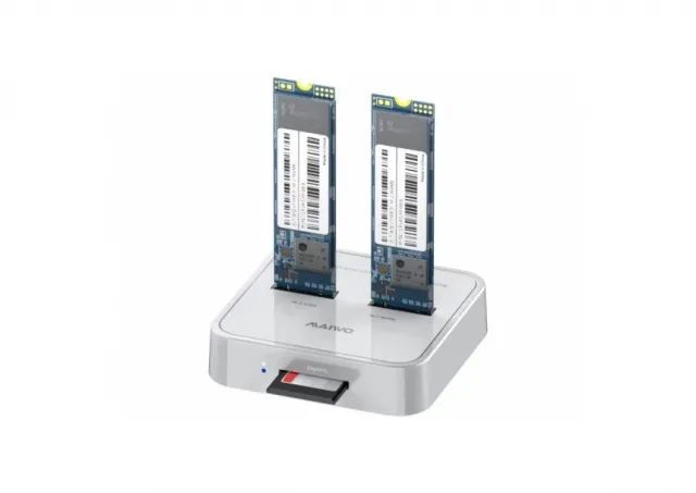 MAIWO Docking station USB 3.2 tip C na 2 x M.2 (SATA & PCIe NvMe) K3016SD