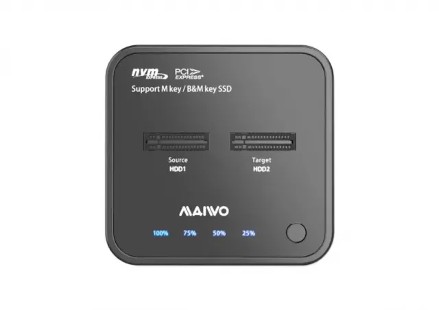 MAIWO Docking Station USB-C 3.2 na 2x M.2 NVMe Clone, K3016P2