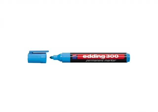 Marker permanent 300 1,5-3mm, zaobljeni Edding svetlo plava 08M300EA