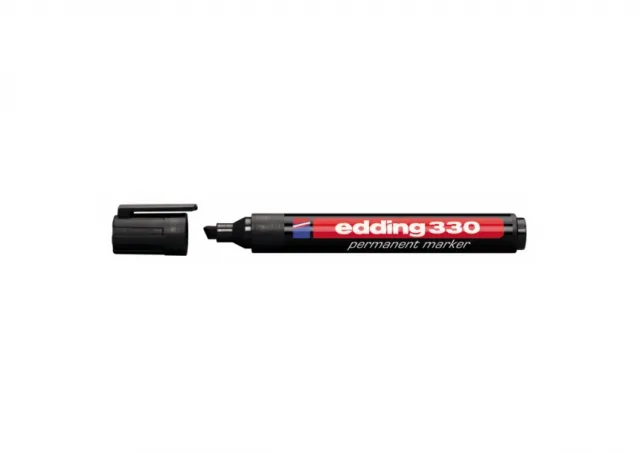 Marker permanent 330 1-5mm, kosi vrh Edding crna 08M330B