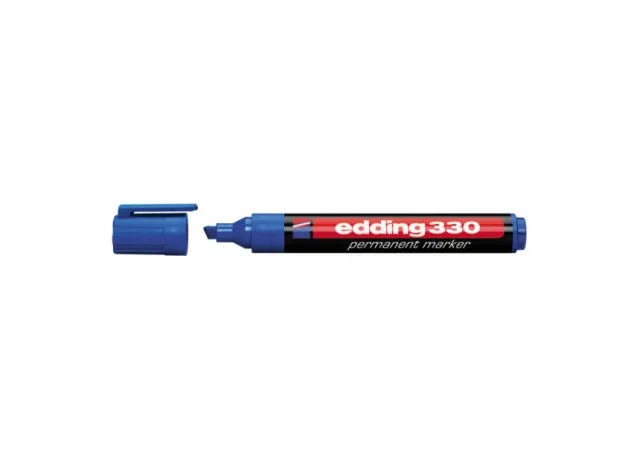 Marker permanent 330 1-5mm, kosi vrh Edding plava 08M330E
