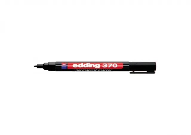 Marker permanent 370 1mm, tanji zaobljeni Edding crna 08M370B