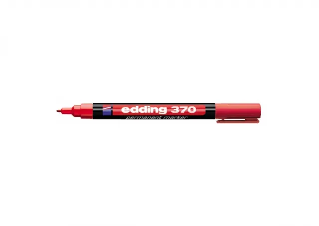 Marker permanent 370 1mm, tanji zaobljeni Edding crvena 08M370D