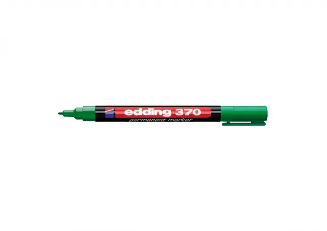 Marker permanent 370 1mm, tanji zaobljeni Edding zelena 08M370F