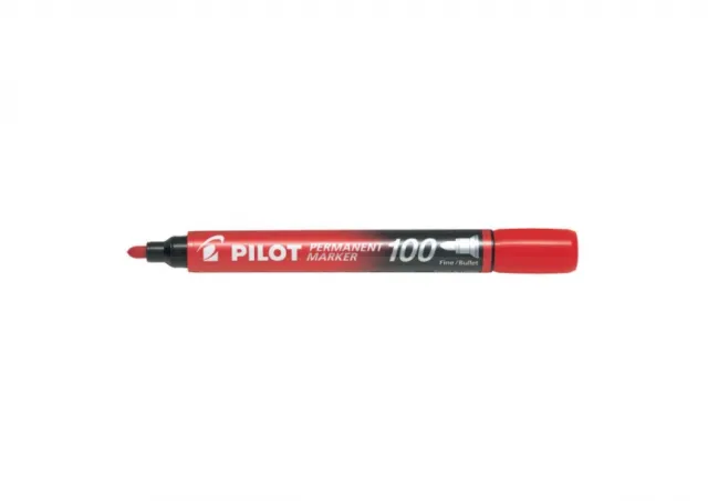 MARKER PILOT PERMANENT 100 OKRUGLI VRH CRVENI
