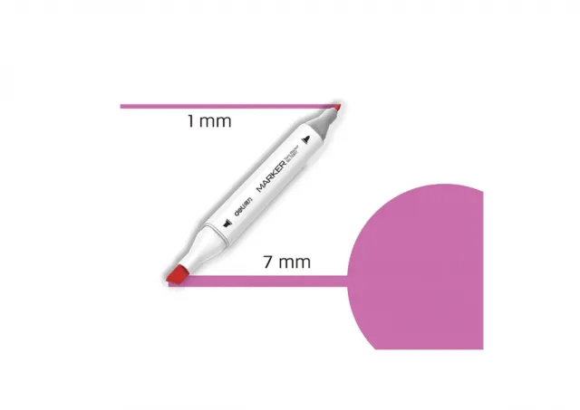 MARKER SKETCH DELI 125 FLUORESCENTNO ROZE 70801A-125