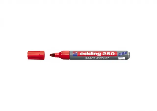 Marker za belu tablu 250 1,5-3mm, cap-off Edding crvena 09M250D