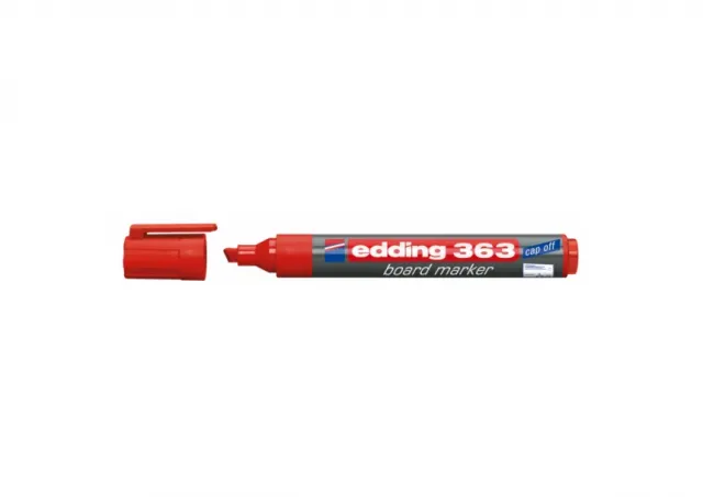 Marker za belu tablu 363 1-5mm, kosi vrh Edding crvena 09M363D