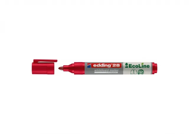 Marker za belu tablu E-28 1,5-3mm EcoLine, zaobljeni Edding crvena