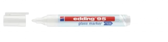 Marker za staklenu tablu E-95 1,5-3mm, zaobljeni Edding bela 09M95A
