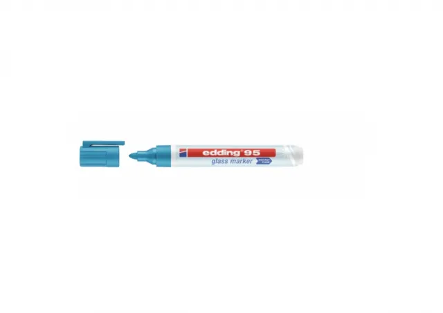 Marker za staklenu tablu E-95 1,5-3mm, zaobljeni Edding svetlo plava 09M95EA