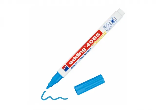 Marker za staklo CHALK MARKER E-4085 1-2mm standard Edding svetlo plava 08M4085SEA