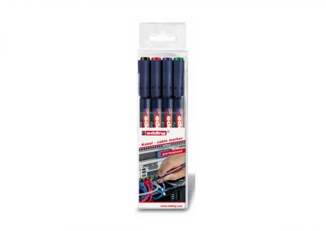 Markeri za kablove E-8407 0,3mm, set 1/4 Edding  08M8407Q