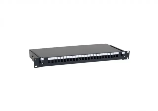 Masterlan Patch panel 24 Simplex SC sa kasetom, bez modula, crni