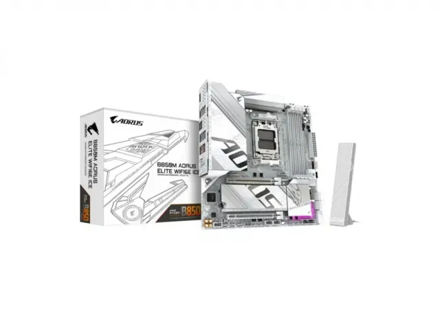 Matična ploča AM5 Gigabyte B850M Aorus Elite WIFI 6 Ice DDR5 DP/MI/M.2