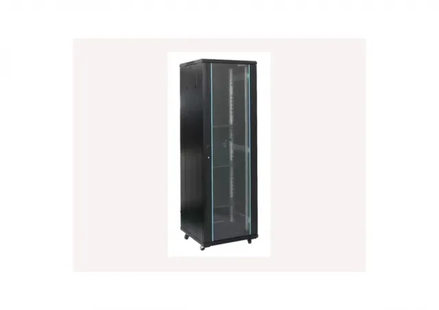 MAXPRO LINE Rack orman samostojeći, 27U, 600x600, staklena vrata (pakovanje od 3 kutije) 