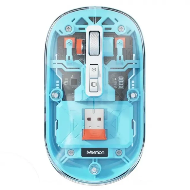 MEETION BTM005BL BEŽIČNI BT PUNJIVI Miš, 2.4GHZ, PLAVI