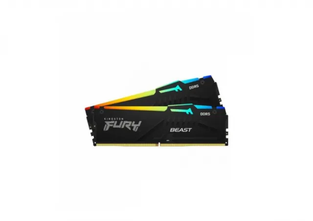 Memorija DDR5 32GB 5600MHz Kingston Fury Beast RGB KF556C36BBEAK2-32