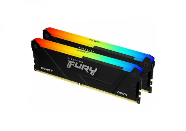 Memorija KINGSTON 32GB(2x16GB)/DIMM/DDR4/3600MHz/CL18/FURY Beast RGB